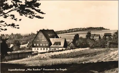 Frauenstein (Erzgebirge) Jugendherberge Max Roscher Erzgebirge DDR AK 1969/1967