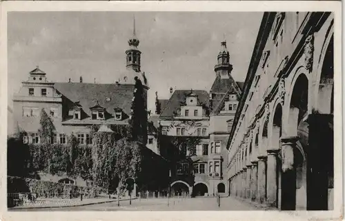 Ansichtskarte Innere Altstadt-Dresden Partie am Stallhof 1950