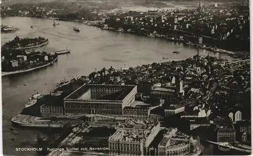 Postcard Stockholm Luftbild 1937