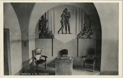 Ansichtskarte Heilbronn Trauraum - Wandgemälde 1932