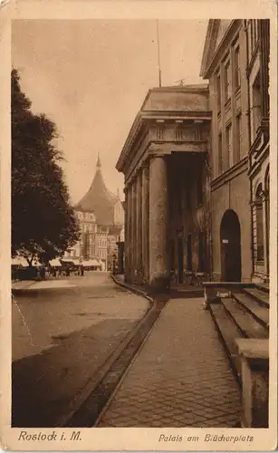 Ansichtskarte Rostock Blücherplatz 1931