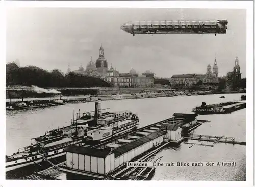 Innere Altstadt-Dresden Zeppelin-Luftschiff „Hansa" (LZ 13) 1914/1988