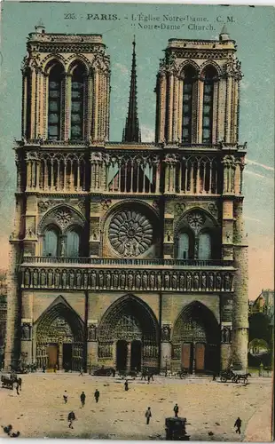 CPA Paris Kathedrale Notre-Dame de Paris 1929