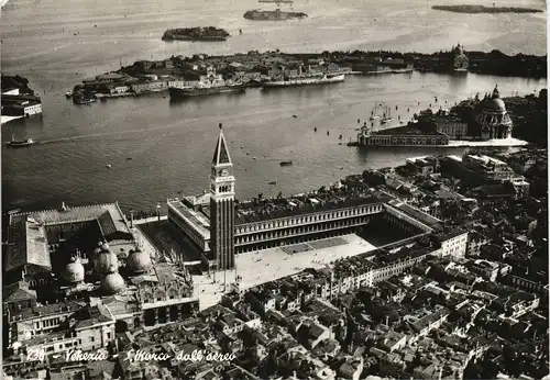 Cartoline Venedig Venezia Luftbild 1956