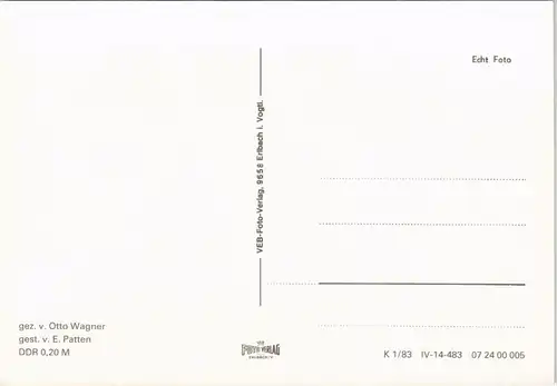 .Sachsen Sächsische Schweiz Kanapee Partie DDR Künstlerkarte v. Otto Wagner 1983