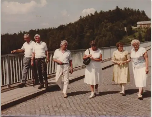 Rauschenbach-Neuhausen (Erzgebirge) Besucher Talsperre Rauschenbach 1983