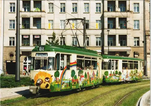 Wilsdruffer Vorstadt-Dresden Straßenbahn Tram am Wettiner Platz 2003