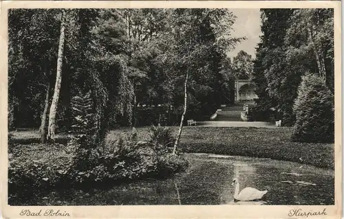 Postcard Bad Polzin Połczyn Zdrój Kurpark Pavillon 1932