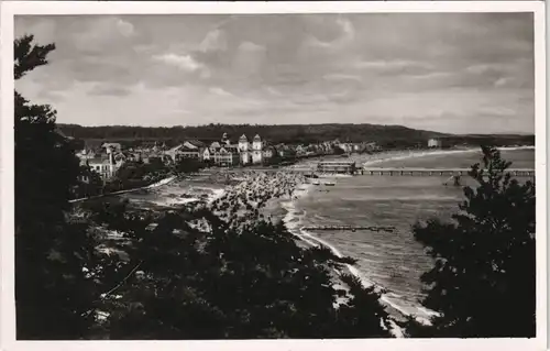 Ansichtskarte Binz (Rügen) Stadt und Strand 1932