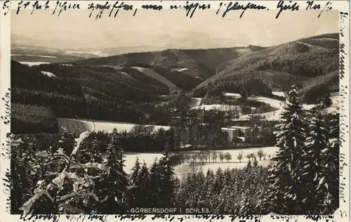Postcard Görbersdorf in Schlesien Sokołowsko Totale im Winter 1929