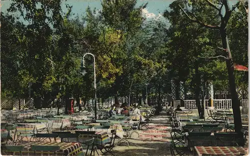 Ansichtskarte Meusdorf-Leipzig Park - Restauration 1916