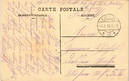 Postkaart Namur Namen Citadelle - Le Grand Hotel 1916