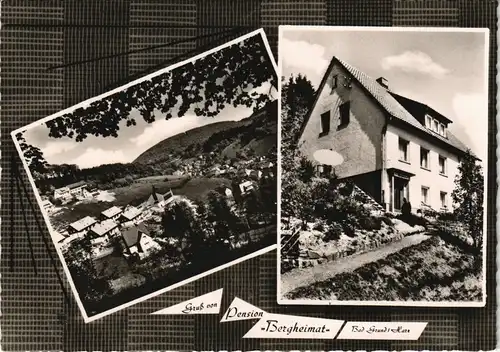 Ansichtskarte Bad Grund (Harz) Pension Bergheimat 1956