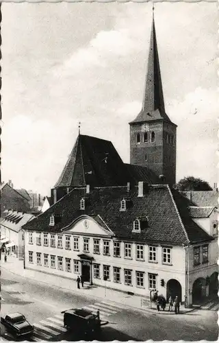 Ansichtskarte Uelzen Rathaus und Kirche 1960