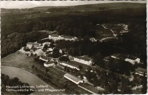 Ansichtskarte Hessisch Lichtenau Luftbild Pflegeanstalt 1962