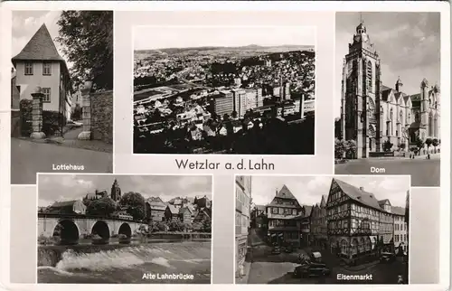 Ansichtskarte Wetzlar Lottehaus, Fabrik, Dom etc 1962