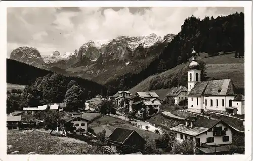 Ansichtskarte Ramsau bei Berchtesgaden Stadt mit Reiteralpe 1957