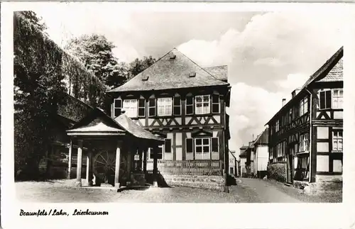 Ansichtskarte Braunfels (Lahn) Straßenpartie am Leierbrunnen 1981