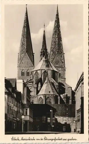 Ansichtskarte Lübeck Marienkirche Schrangenfreiheit Propaganda 1939