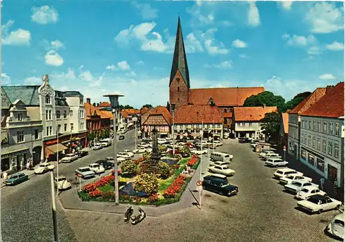 Ansichtskarte Eutin Markt, VW Bulli VW Käfer 1980