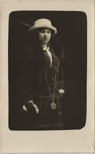 Frauen Porträt-Foto Frau Photo (Atelier Bechmann Bad Elster) 1910