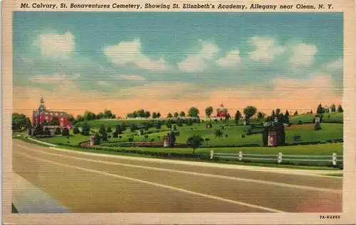 Allegany Mt. Calvary, St. Bonaventures Cemetery, St. Elizabeth'  NY 1940