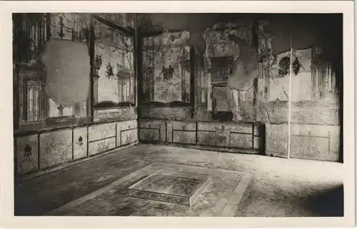 Cartoline Pompei POMPEI - Scavi nuovi Casa dell'Efebo Triclinio 1940