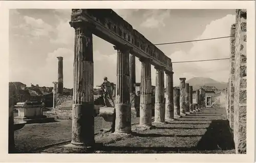 Cartoline Pompei POMPEI - Scavi Tempio di Apollo 1940