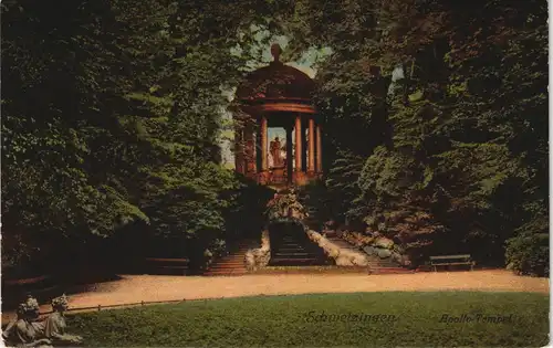 Ansichtskarte Schwetzingen Schlossgarten - Apollo-Tempel 1906