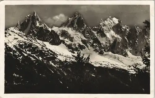 CPA Chamonix-Mont-Blanc Bergpanorama 1929