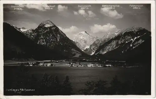Ansichtskarte Pertisau-Eben am Achensee Stadtpartie 1944