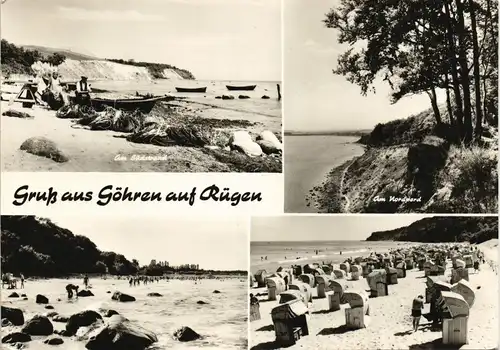 Ansichtskarte Göhren (Rügen) Strand DDR Mehrbild-AK 1970