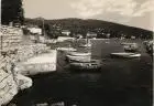 Sankt Jakobi Opatija (Abbazia) Umland-Ansichten Partie mit Meer bei Icici 1967