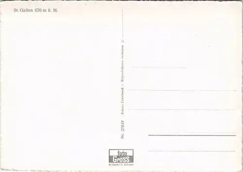 St. Gallen San Gallo / Sogn Gagl / St-Gall  Stadtteilansichten 1960