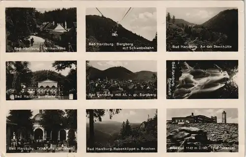 Ansichtskarte Bad Harzburg Molkenhaus, Umland, Rabenklippe 1937