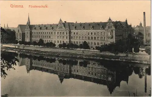 Ansichtskarte Grimma Fürsten- und Landesschule St. Augustin 1913