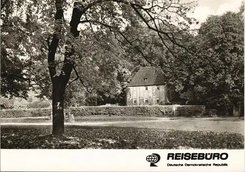 Ansichtskarte Weimar Garthaus Goethe's Garden House, DDR-AK 1966