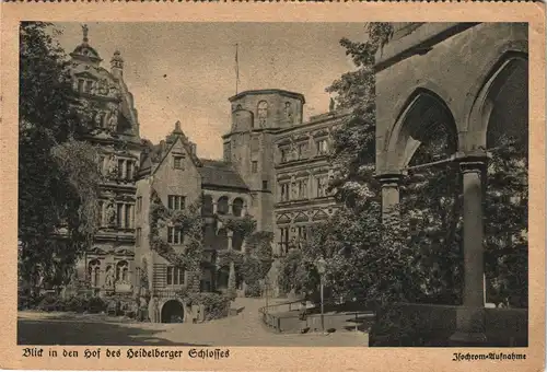 Ansichtskarte Heidelberg Heidelberger Schloss Künstlerische Ansicht 1938