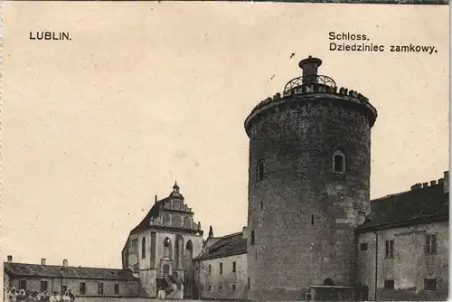 Postcard Lublin Lublin Partie am Schloß 1913