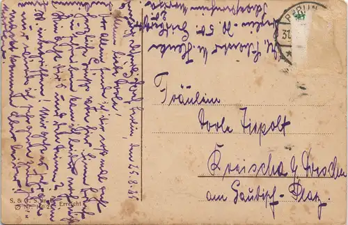 Ansichtskarte Mitte-Berlin Unter den Linden - Zeughaus 1925