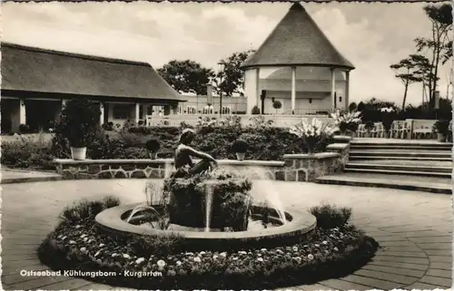 Ansichtskarte Kühlungsborn Kurgarten Brunnen DDR Ansicht 1960