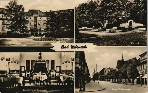 Bad Wilsnack DDR Mehrbild-AK mit 4 Stadtteillansichten 1958/1957