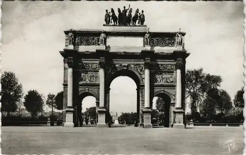 CPA Paris Arc de Triomphe Place du Carrousel Triumpfbogen 1940