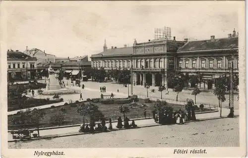 Postcard Nyiregyhaza Nyíregyháza Főtéri részlet. 1915