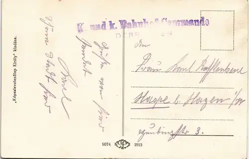 Postcard Nyiregyhaza Nyíregyháza Főtéri részlet. 1915