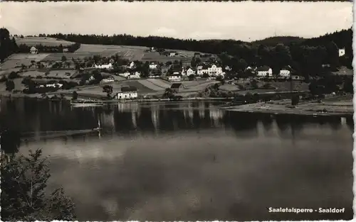 Bad Lobenstein Saaletalsperre Blick auf Saaldorf DDR Ansicht 1960