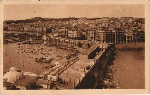Algier دزاير Panorama AK Vue générale prise de l'Amirauté 1925