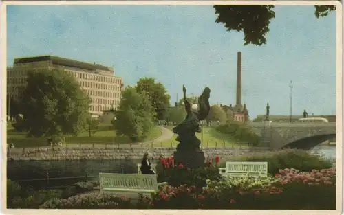 Postcard Tampere Tampere Hämeensilta Tavastbron Häme-Bridge 1960