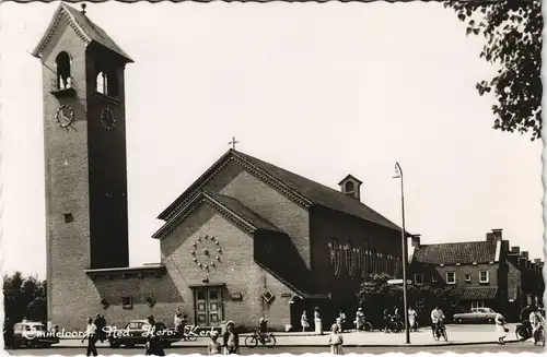 Emmeloord-Noordoostpolder Strassen Partie Kirche, Kerk, Church 1960