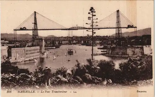 CPA Marseille Le Pont Transbordeur, Brücke Bridge 1910